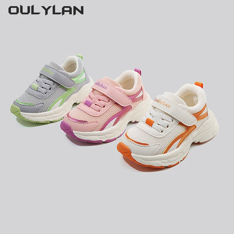 Breathable Mesh Non slip Sports Shoes Spring Autumn Soft Sole Boys Girls Comfortable Sneakers 3 4 5 year old Baby Walking Shoes