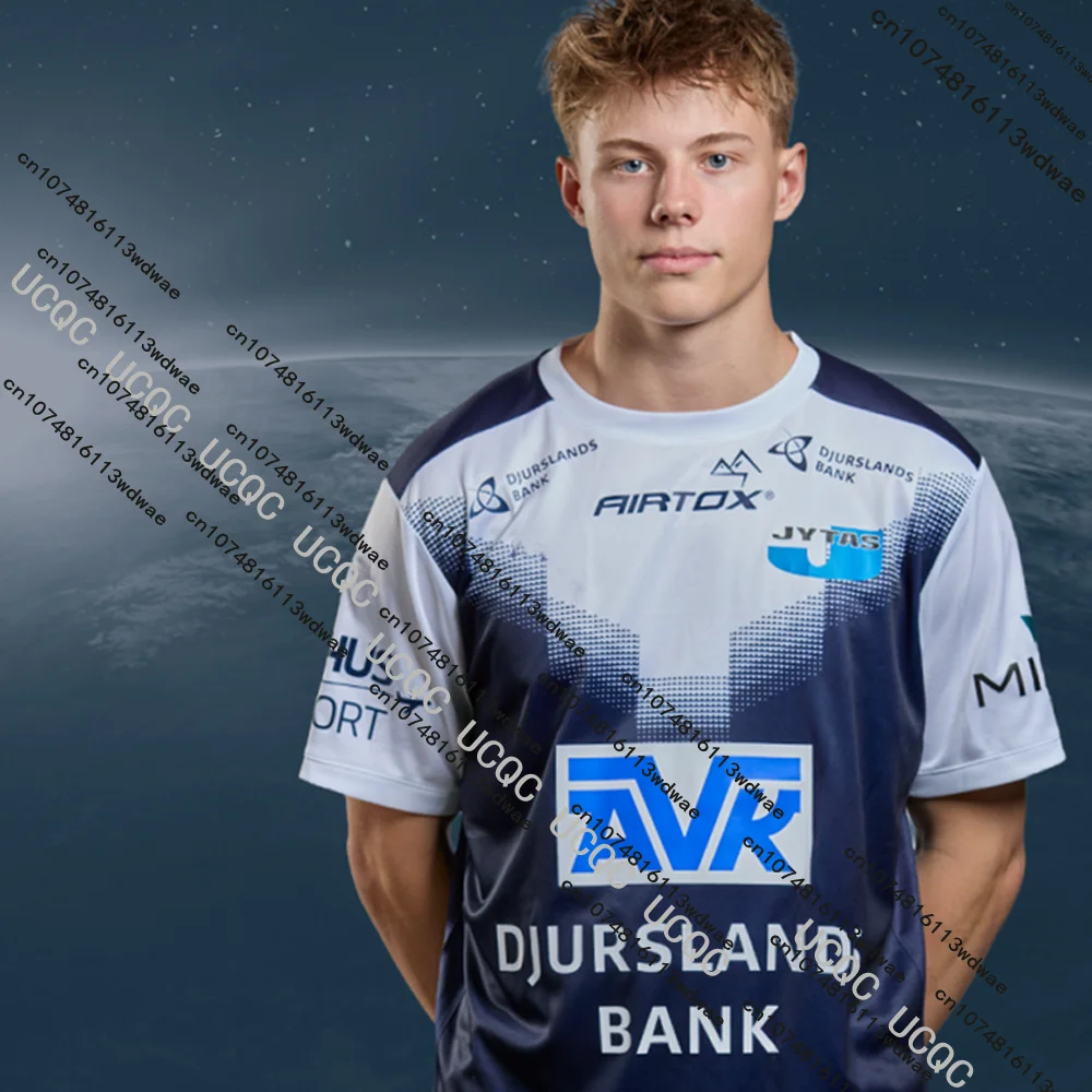 

Skanderborg AGF Hisionbold 26/25 Новое поступление Дания 3D принт гандбольный трикотаж повседневная футболка дышащая мужская футболка для гандбола