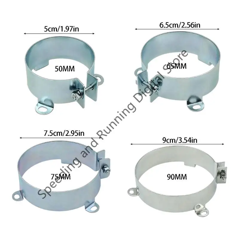 5Pcs Electrolytic Capacitors Rack 50mm 65mm 75mm 90mm Mounting Bracket Metal Frame Fixed Clamp Stand Capacitor Support Holder