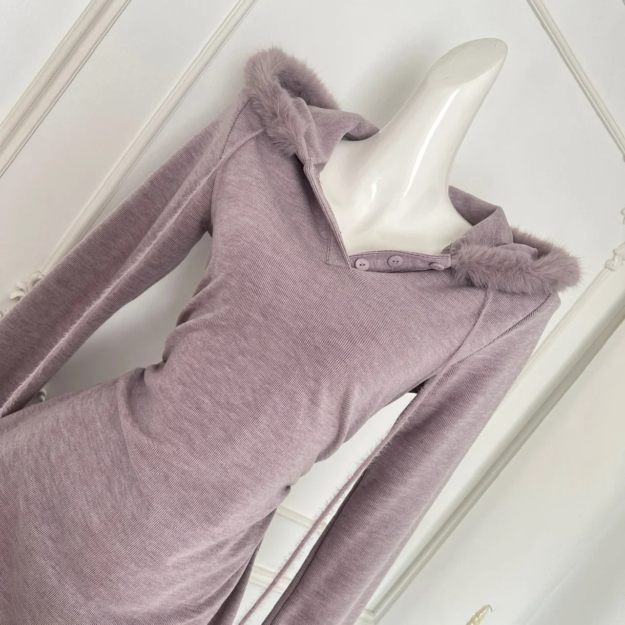 Autumn Winter Sweet Chic Mini Dress Woman Y2k Hooded Design Vintage High Street Dress Female Aesthetic Elegant Solid Clothing