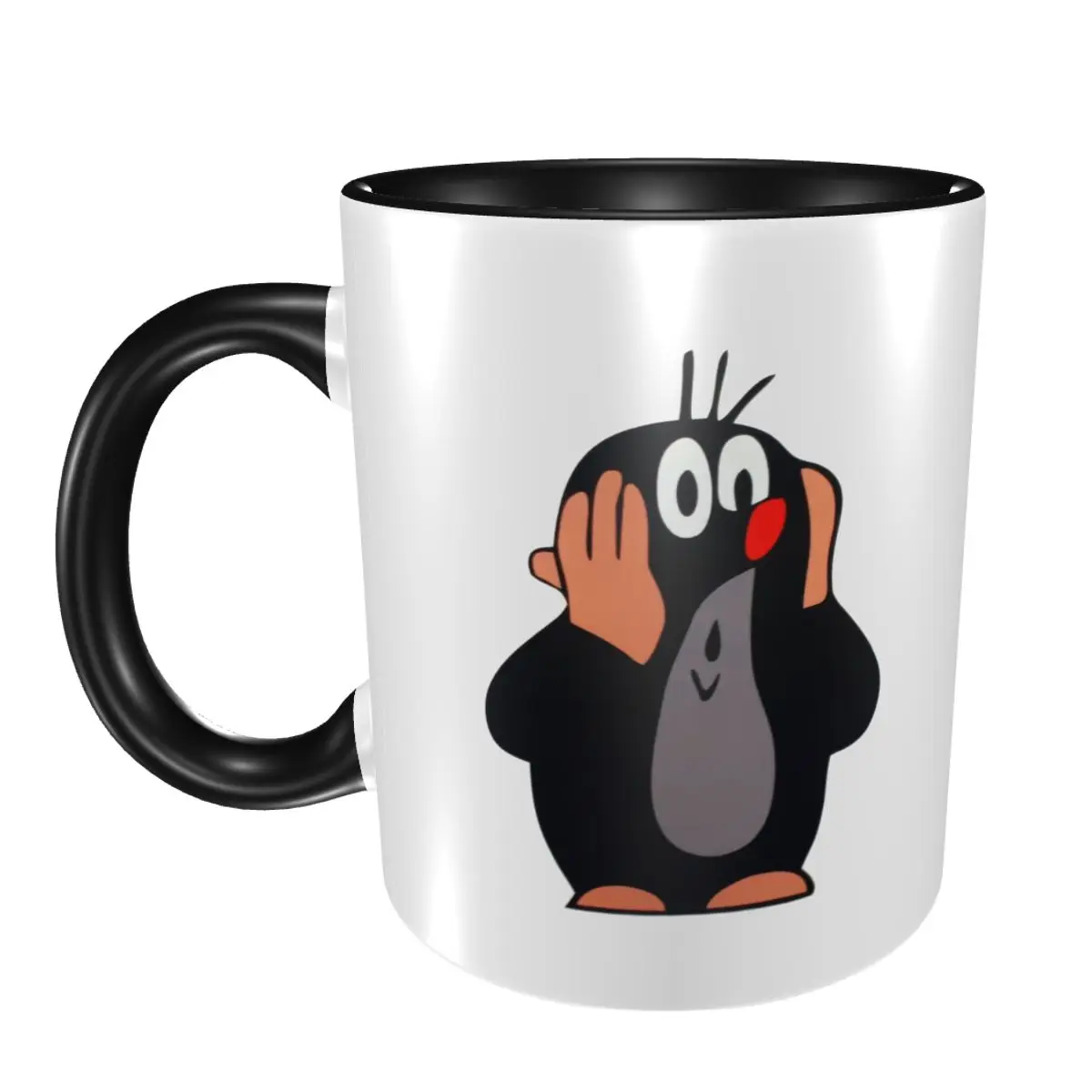 

Милая кружка Happy Mole Krtek, забавные керамические кофейные чашки, чайные кружки, чашка для молока, посуда для напитков, подарок для друзей