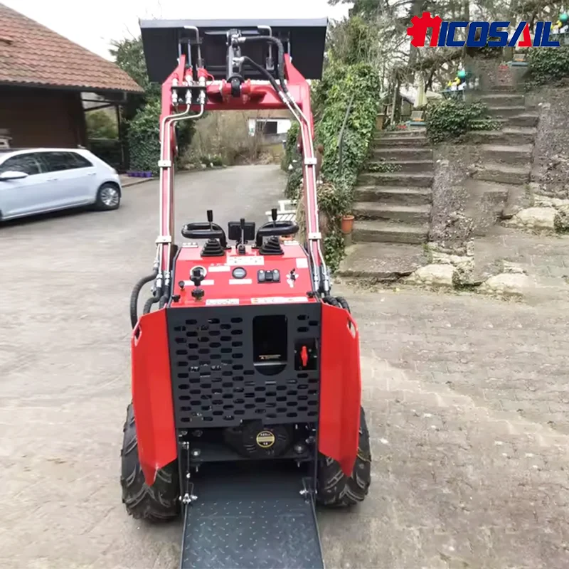 Хит продаж, китайский дизельный мини-гусеничный погрузчик с бортовым поворотом, земляной механизм, загрузчик с раздвижным ковшом