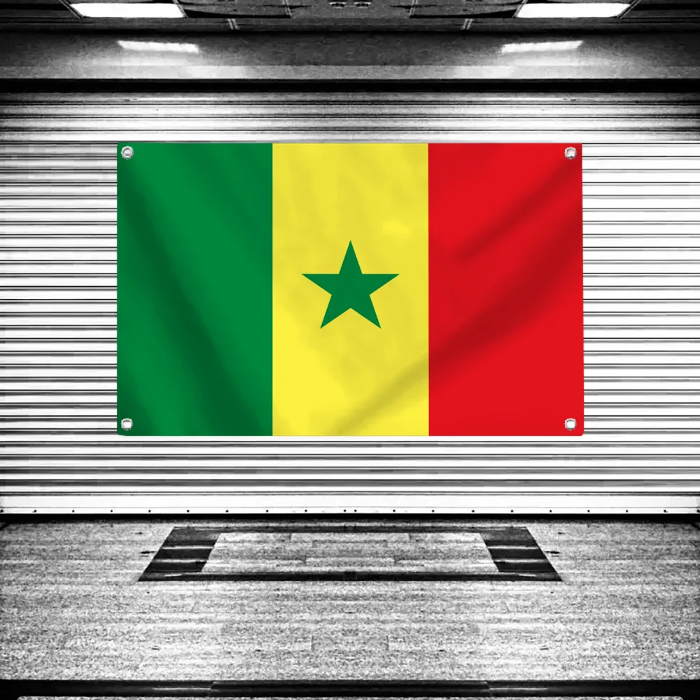 Senegal Flag National Flag Flag Pride Flag Flag to Hang Flags Outdoor Banner Decorative Flags Room Decor Y2k Garage Decoration