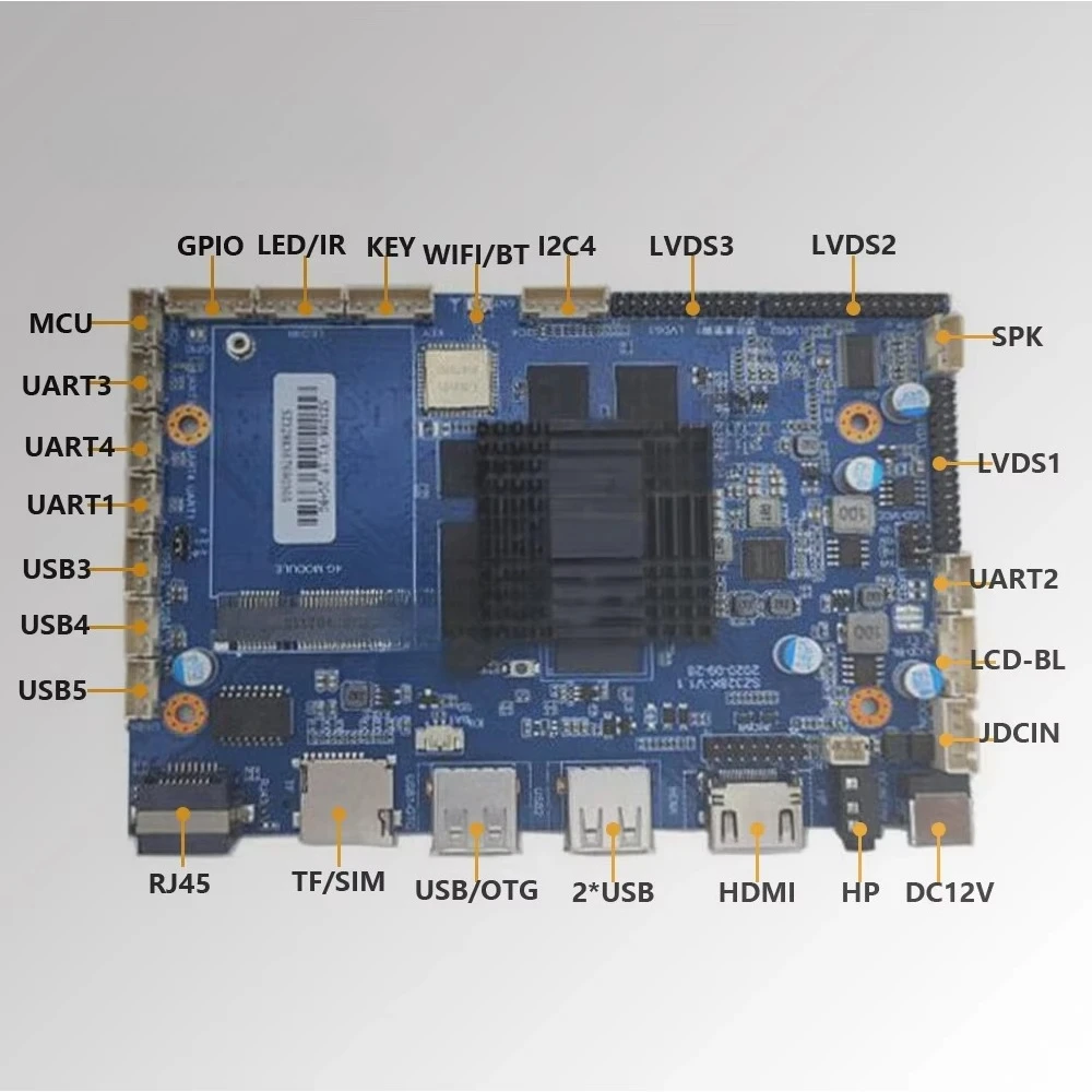 

Золотой продавец с квадратным экраном DV220X2M DV332X2M, специальная материнская плата с прямым приводом Rockchip Rk3288, материнская плата с драйвером Android-дисплея