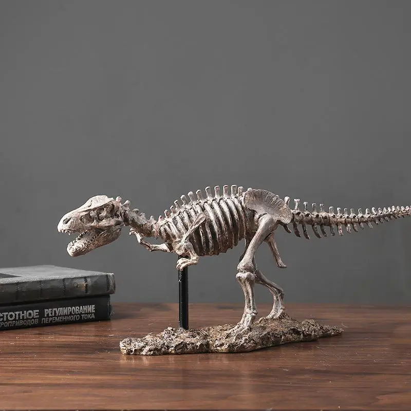 Imagem -05 - T-rex Dinossauro Figura Nordic Resina Tiranossauro Rex Fóssil Esqueleto Estátuas de Luxo Sala Estar Decoração Casa Carft Ornamento