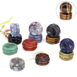 30mm Crystal Holder Display Stand Natural Stone Rose Quartz Crafts For Sphere Balls Eggs Support Base Desktop Show Accessories