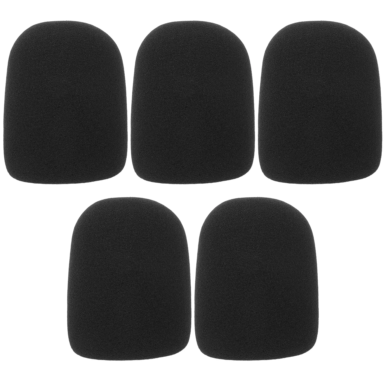 

5Pcs Mic Windshield Sponge Cover Elastic Sleeve Noise Isolating Microphone Windscreen for Singing Meeting Studio