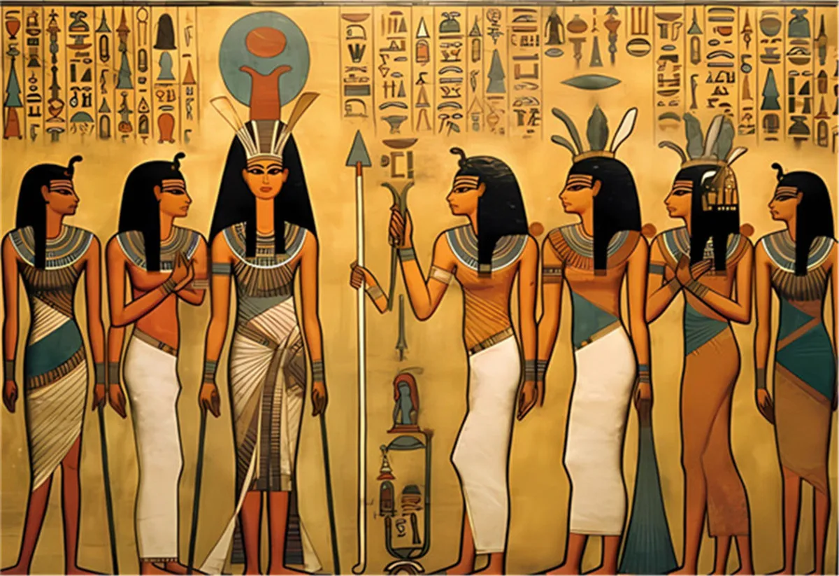 Egyptian Tribal Life 50 100 200 1000 Piece Large Jigsaw Puzzle for Adults - Game Interesting Toys - Hand Made Puzzles