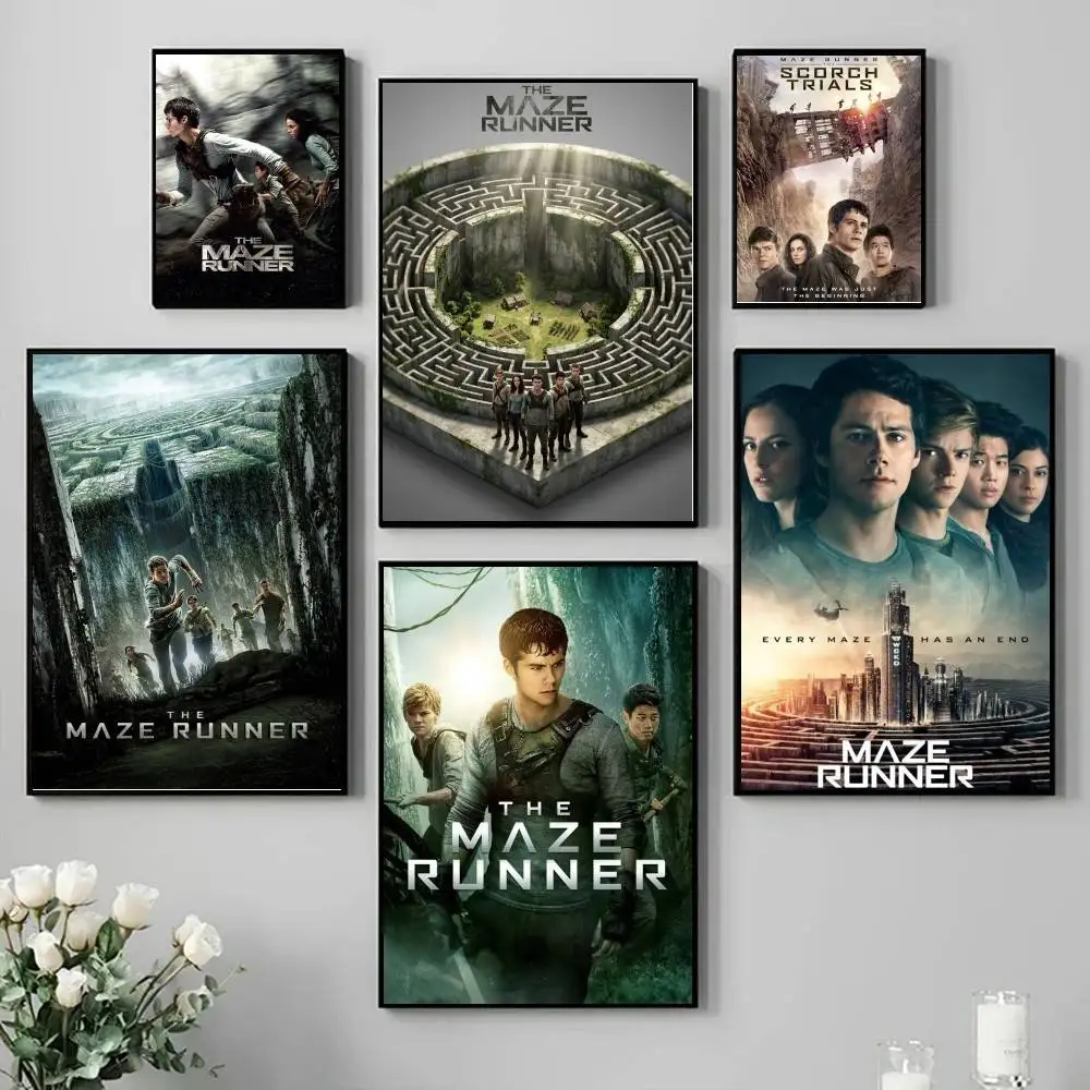 The Maze Runner Poster Self-adhesive Art Waterproof Paper Sticker Coffee House Bar Room Wall Decor