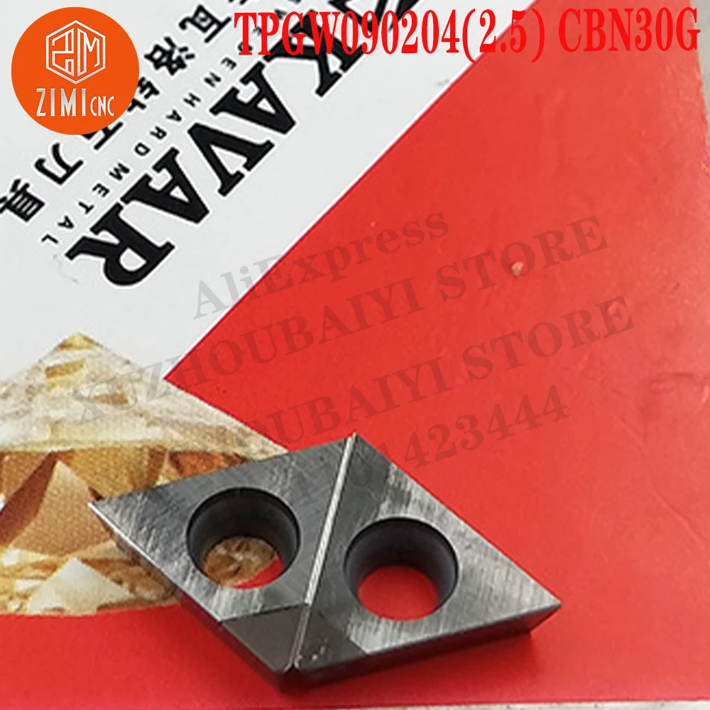 TPGW090204(2.5) CBN30G أدوات مطحنة نهاية TPGW أدوات CNC إدراجات كربيد تحول إدراجات أداة القطع المخرطة ميكانيكي مخرطة معدنية