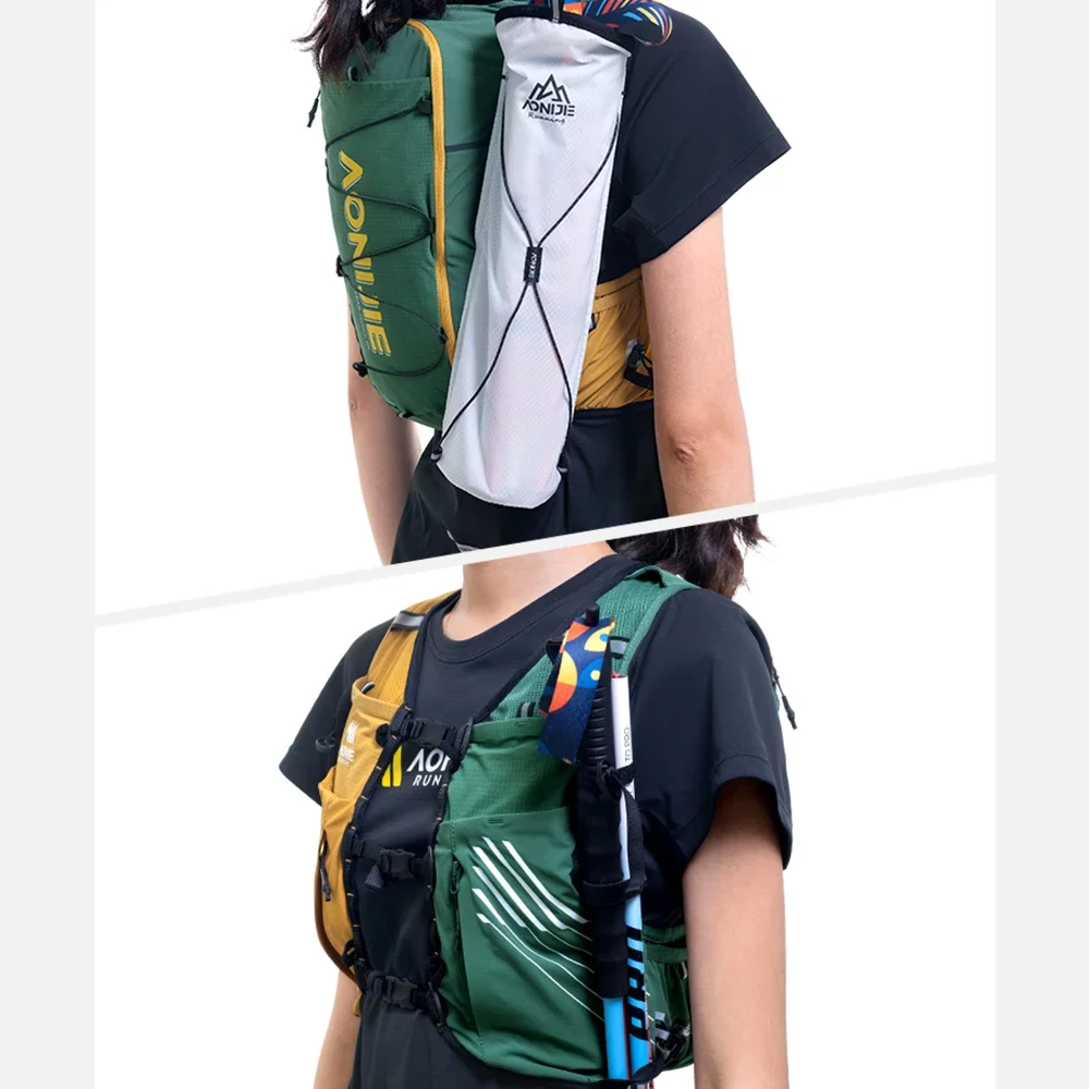 AONIJIE New C9116-10L Hydration Pack Backpack High Capacity Marathoner Running Race Hydration Vest Lightweight for Men and Women