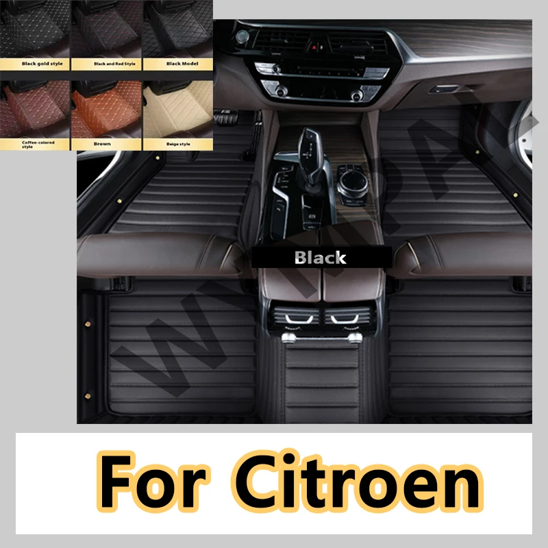 

Luxury Custom Fit Car Floor Mats For Citroen DS5 C4 Pallas C4 Aircross C5 Aircross Elysee C5 RD C3 Aircross car accessories