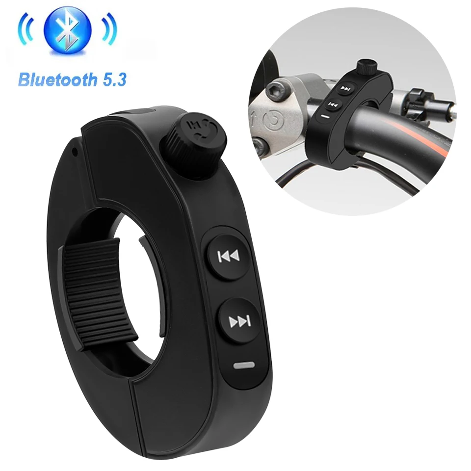 

Bluetooth Motorcycle Handlebar Media Controller Wireless Helmet Headset Remote Button Handsfree Kit Phone Media Remote Controll