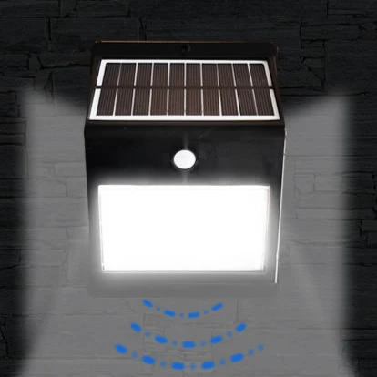 Accesorios de iluminación alimentados por energía Solar para exteriores, sin Clips de cableado, luces de Sensor humano a prueba de agua de lluvia para patio doméstico