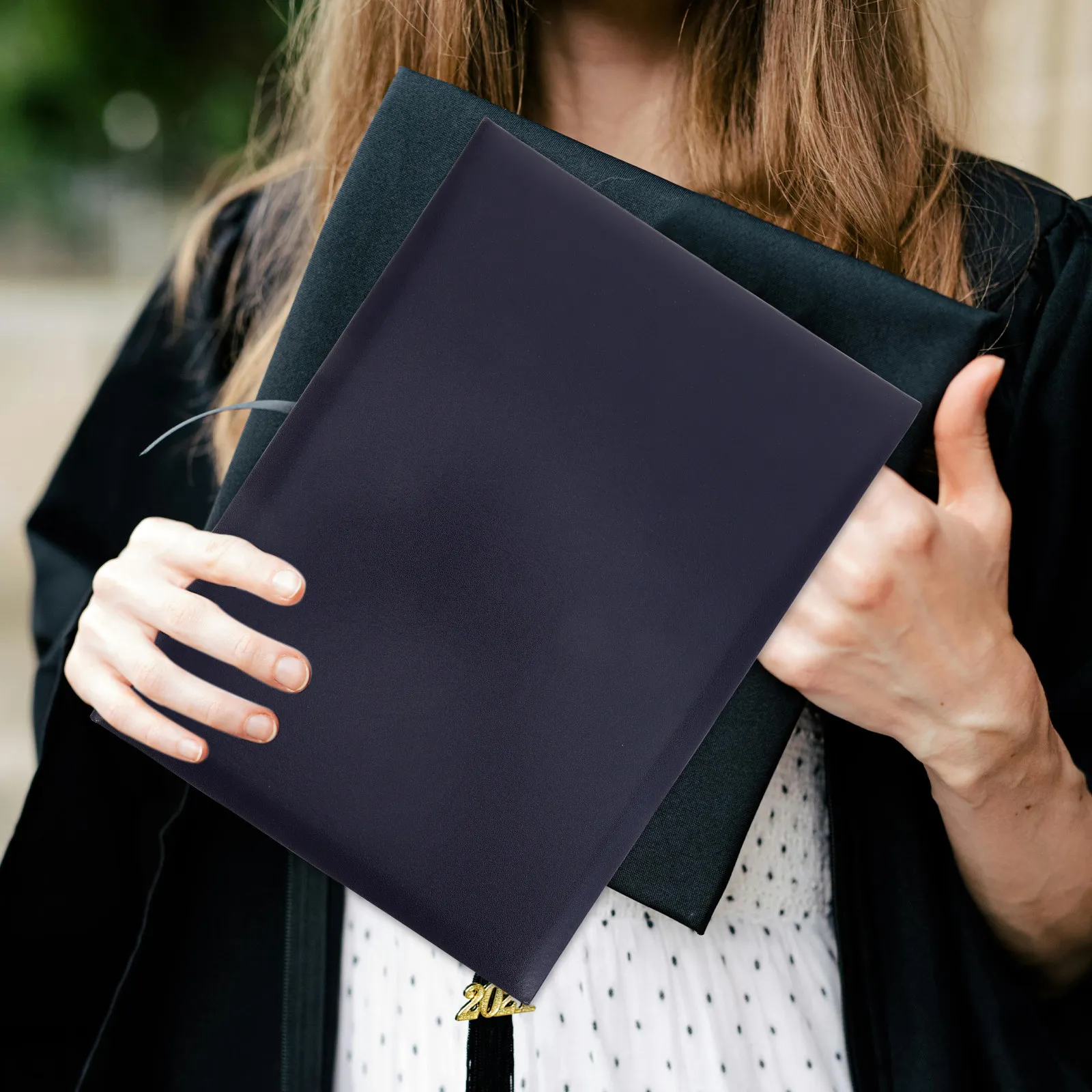 Blank Diploma Cover Padded Hard Cover Document Folder Satin Corners Letter Size Graduation Certificate Holder Protector Sleeve