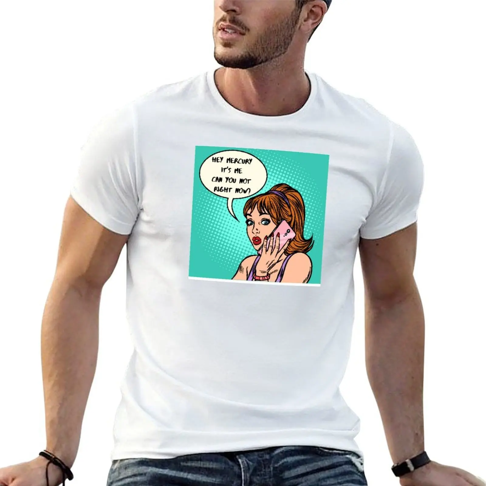 

men man man shirt luxury shirt retrograde T-Shirt t 100% brand for shirt casual t t cotton Mercury