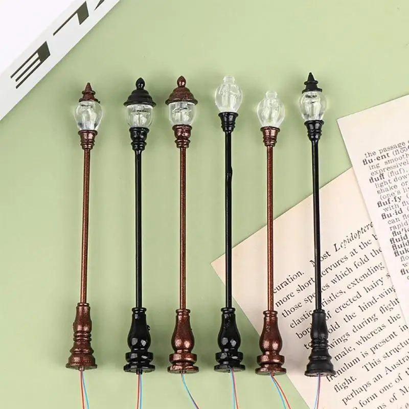 L43A Outdoor Decor Model Led Lamps Street Lgihts Simulated Miniature Yard Lights Model Light 1 Scale Light Ornament