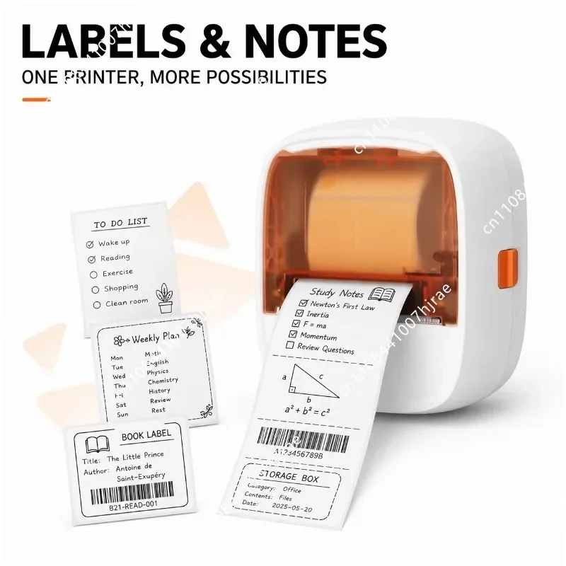 Portable 2 Inch Bluetooth Thermal Printer 203DPI Ink‑less Wireless Mini Label Note Printer Smart App ControlPocketPrintingDevice