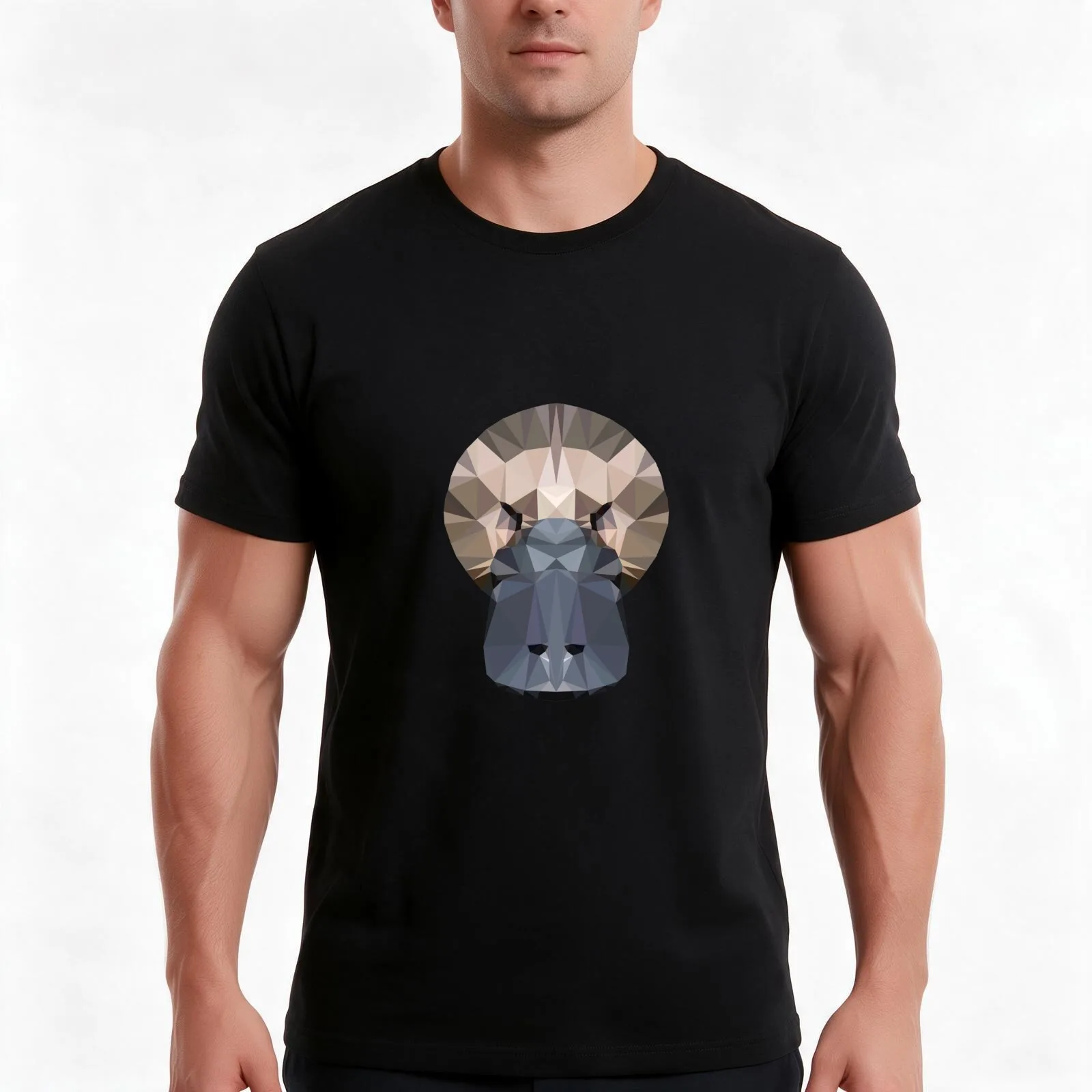 Polygon Platypus - Australia T-Shirt Summer Casual Cotton Tee Oversized Streetwear Tops Vintage Graphic Print 100% Cotton