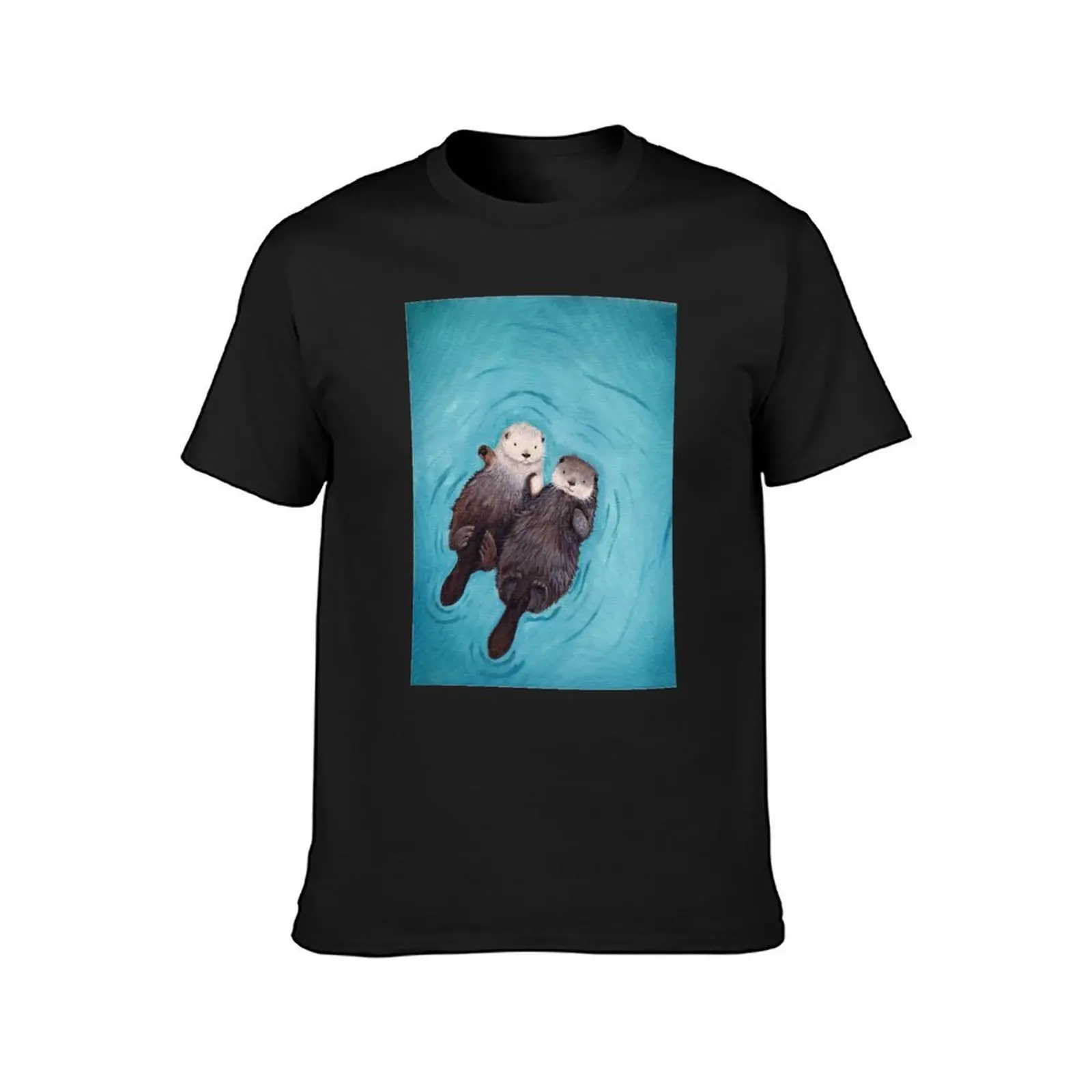 Otterly Romantic - The Official Otters Holding Hands T-Shirt customizeds sublime plain Blouse black t-shirts for men