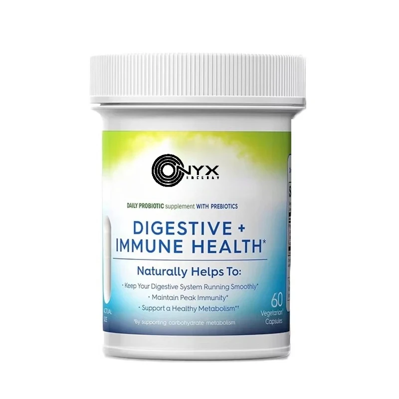 

Пробиотики, содержащие пребиотики, способствующие пищеванию и иммунитетом здоровья, снимают дискомфорт и цветение живота, 60 капсул