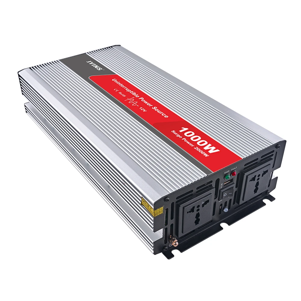 1000W DC 12V to AC 220V Power Inverter with Battery Charger Modified Sine Wave Output