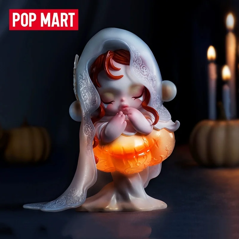 POPMART SKULLPANDA Covenant of The White Moon Figure Series Blind Box Guess Bag Toys Doll Desktop Ornaments Collection Gift Cute