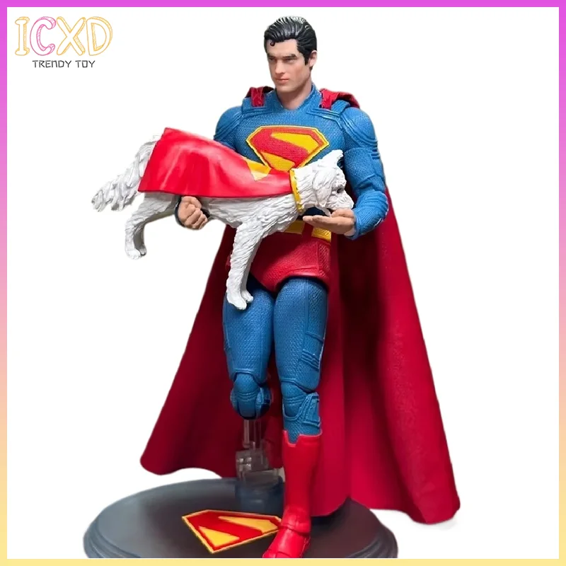 

Новая фигурка Супермена Fondjoy 2025 из фильма Супермена 19 см 1/9 DC Multiverse, модель куклы, украшение для стола, подарки на день рождения, игрушка для ребенка