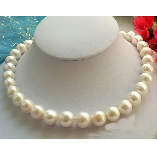 

Favorite Pearl Jewelry,AAA Huge 17'' 12-14mm White Freshwater Pearl Necklace,Perfect Wedding Birthday Party Charming Lady Gift.