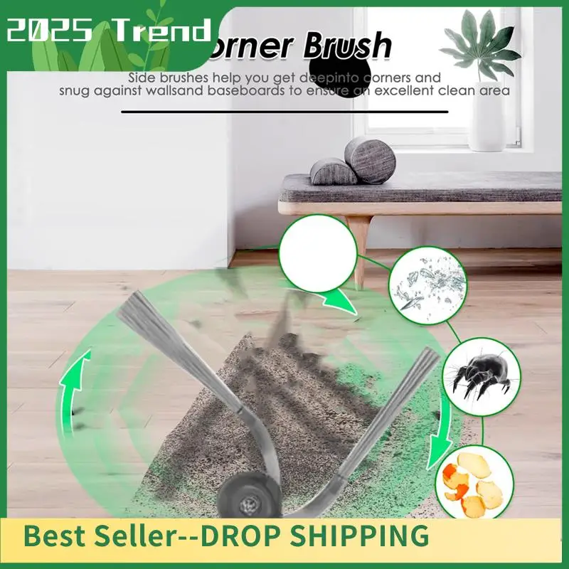 ATP3- 12PCS Replacement Parts Washable Side Brush For Roborock QV 35A / QR 598 / QR 798 Vacuum Cleaner Accessories