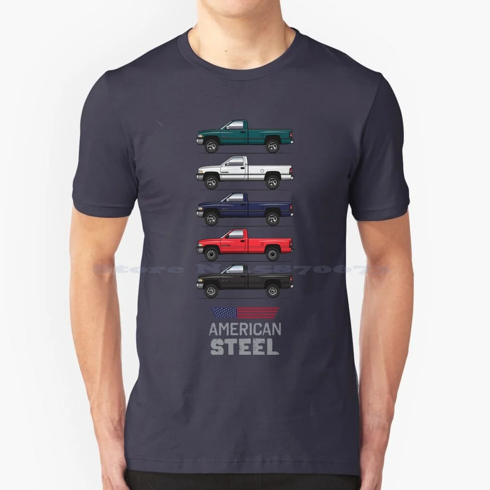 Stances Steel T Shirt 100% Cotton Tee 1500 2500 Sport 1994 1995 1996 1997 Pickup Truck Slt Laramie 4x4 Lifted