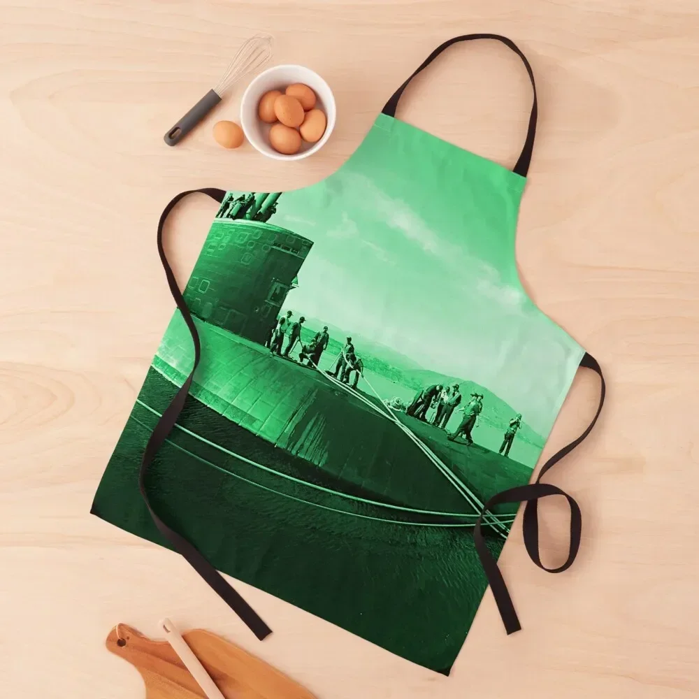 

night vision Apron men's barbecue Waterproof women Kitchen Novel Kitchen Accessories Apron