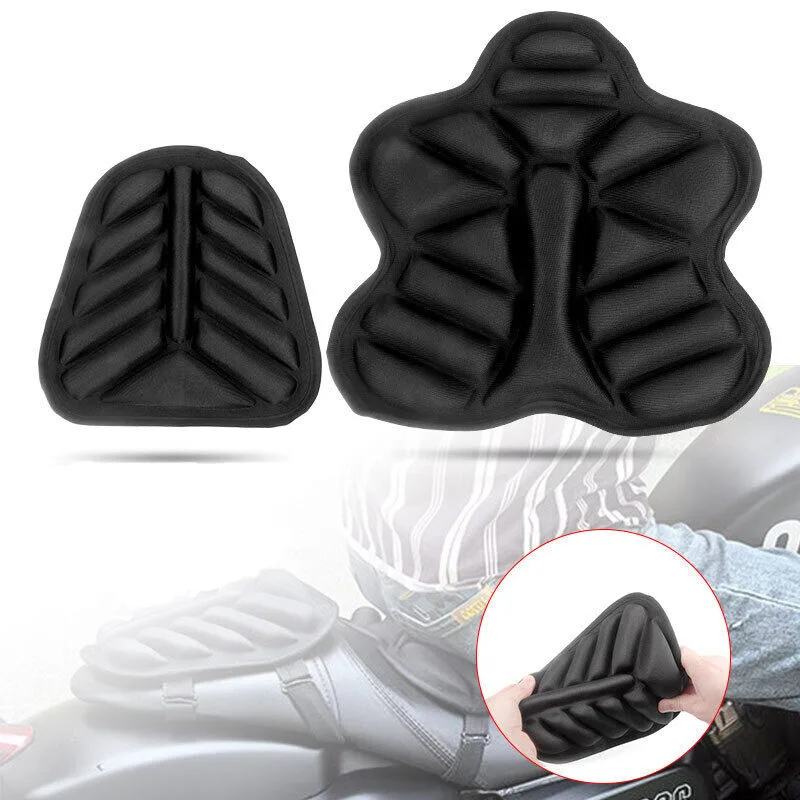 3D Motocycle Air Seat Cushion Pad Comfort Gel Cushion Seat Breathable Universal Shock Absorbing Seat Cover Advanced Mountain