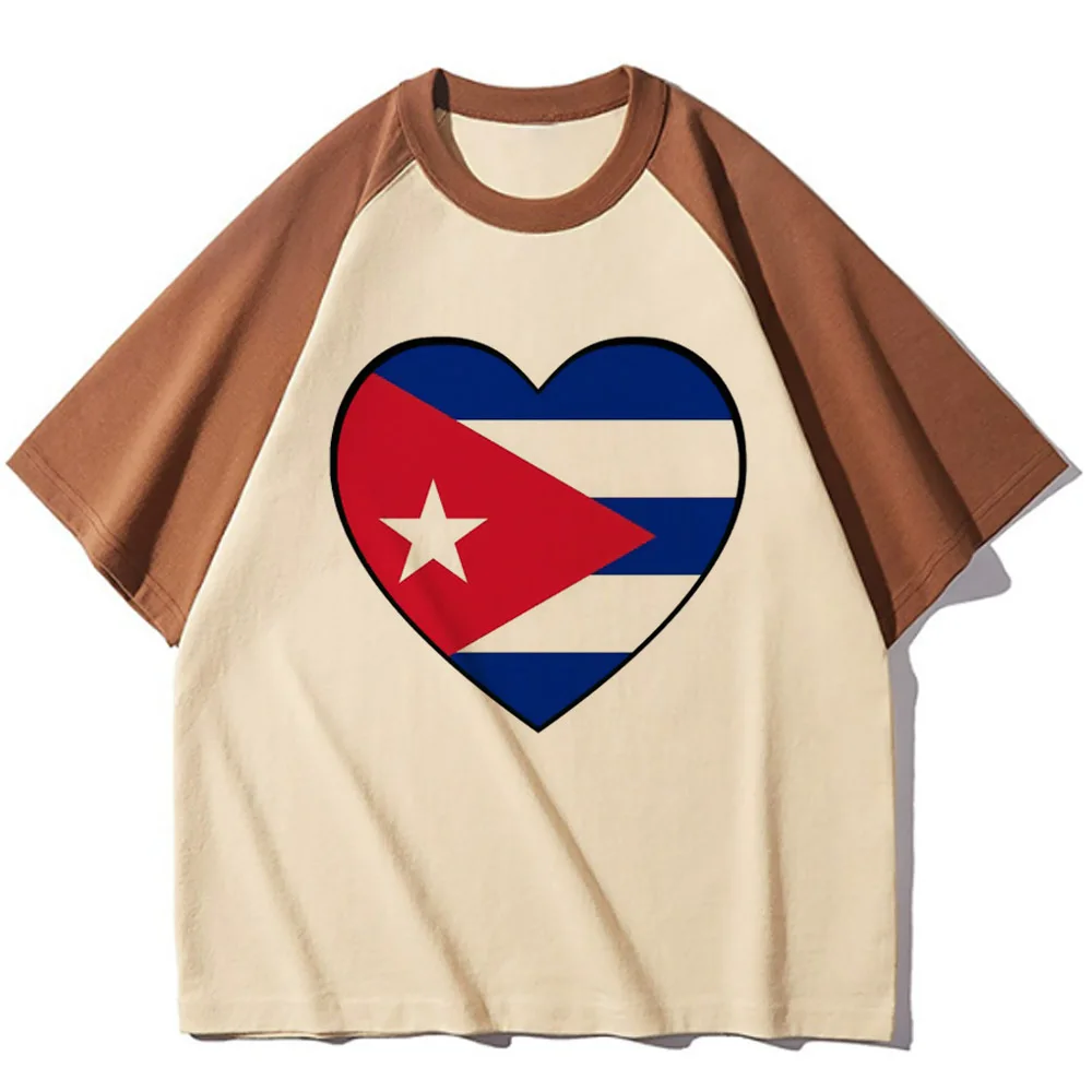 Cuba t-shirt donna athleisure t-shirt abbigliamento grafico femminile