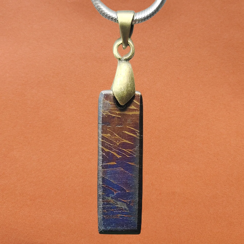 Iron Meteorite Pendant Muonionalusta Natural Meteorite Material Specimen Iron Meteorite Necklace