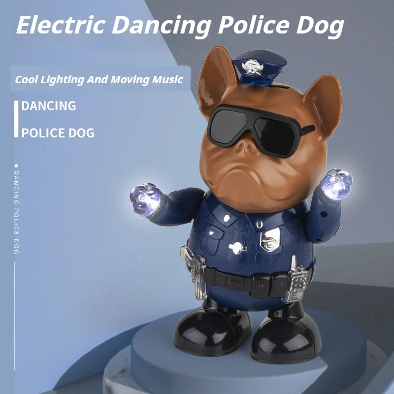 Electric Dancing Robot Puppy Swinging Cool Sound Light Educational kids Toys For Babies From 1 Year To 3 Soothing Luminous Toys