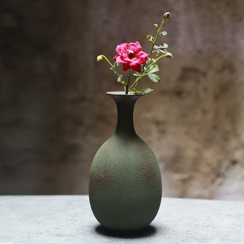 

Vase Japanese Room Decoration Vase Vintage Green Ceramic Vases For Flowers Home Decoration Flower Vases Maceteros Decorativos