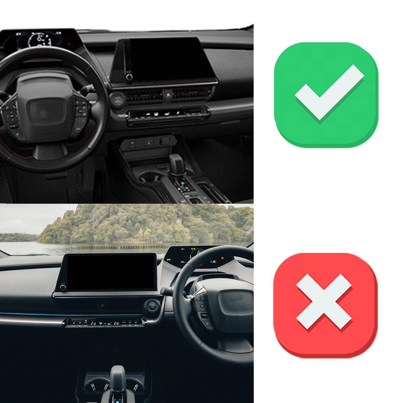 for Toyota Prius XW60 2023-2026 8inch LHD Car Phone Holder Mount Vehicle-Specific GPS Navigation Easy Installation accessoires