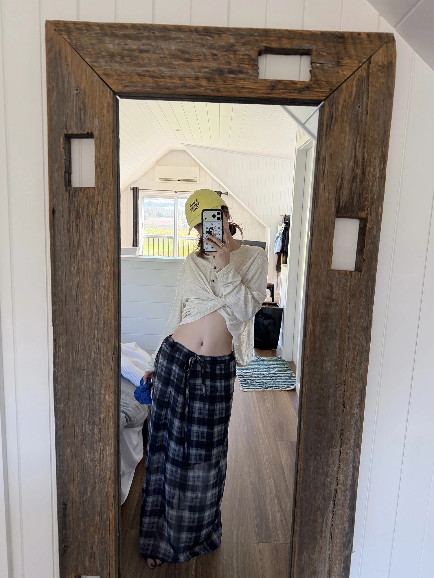 

Повседневная шифоновая юбка миди LelyMooch в клетку с завязками на талии, легкая, для женщин, весенне-осенний сезон, модный тренд