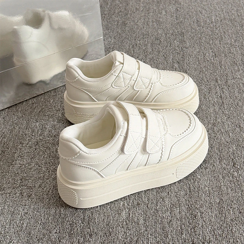 Women'S Fashion Velcro Sneakers - 2026 Yeni Kadın Kalın Tabanlı Cırtlı