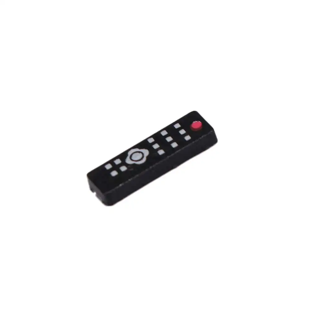 Accessory 1:12 House TV Flat-Panel Furniture Miniature Television Wide Screen LCD TV Dollhouse Remote Control Gift