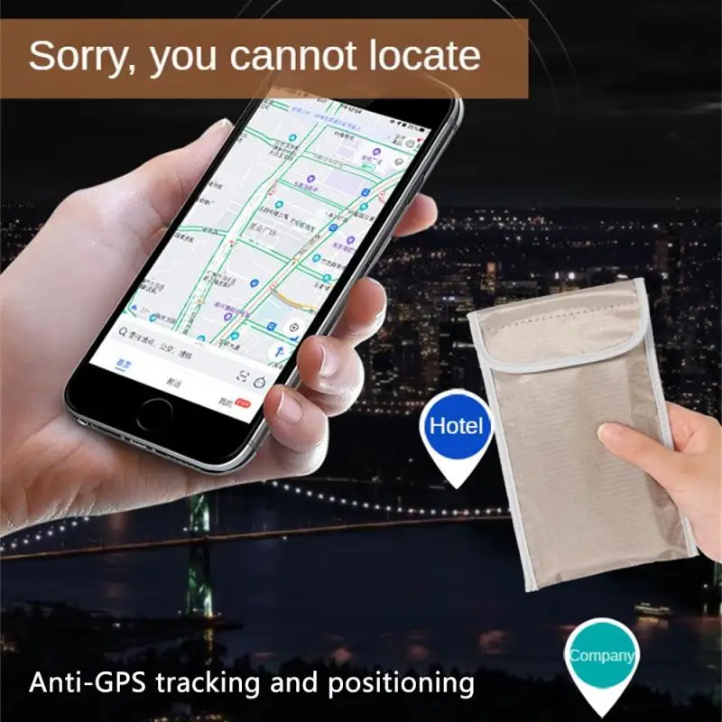 Signal Blocking Faraday Bag for Cell Phone Anti-Theft Key Fob Shield GPS Location Protection Info Security RFID BagWallet Case