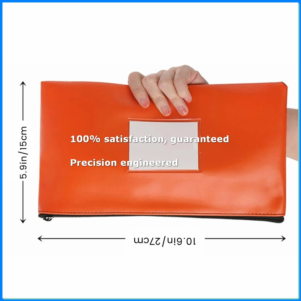10 Pieces Money Bags with Zipper, Money Pouches, 10 Colors Security Bank Deposit Bags, Cash Bags with Label Money Holder-A49I