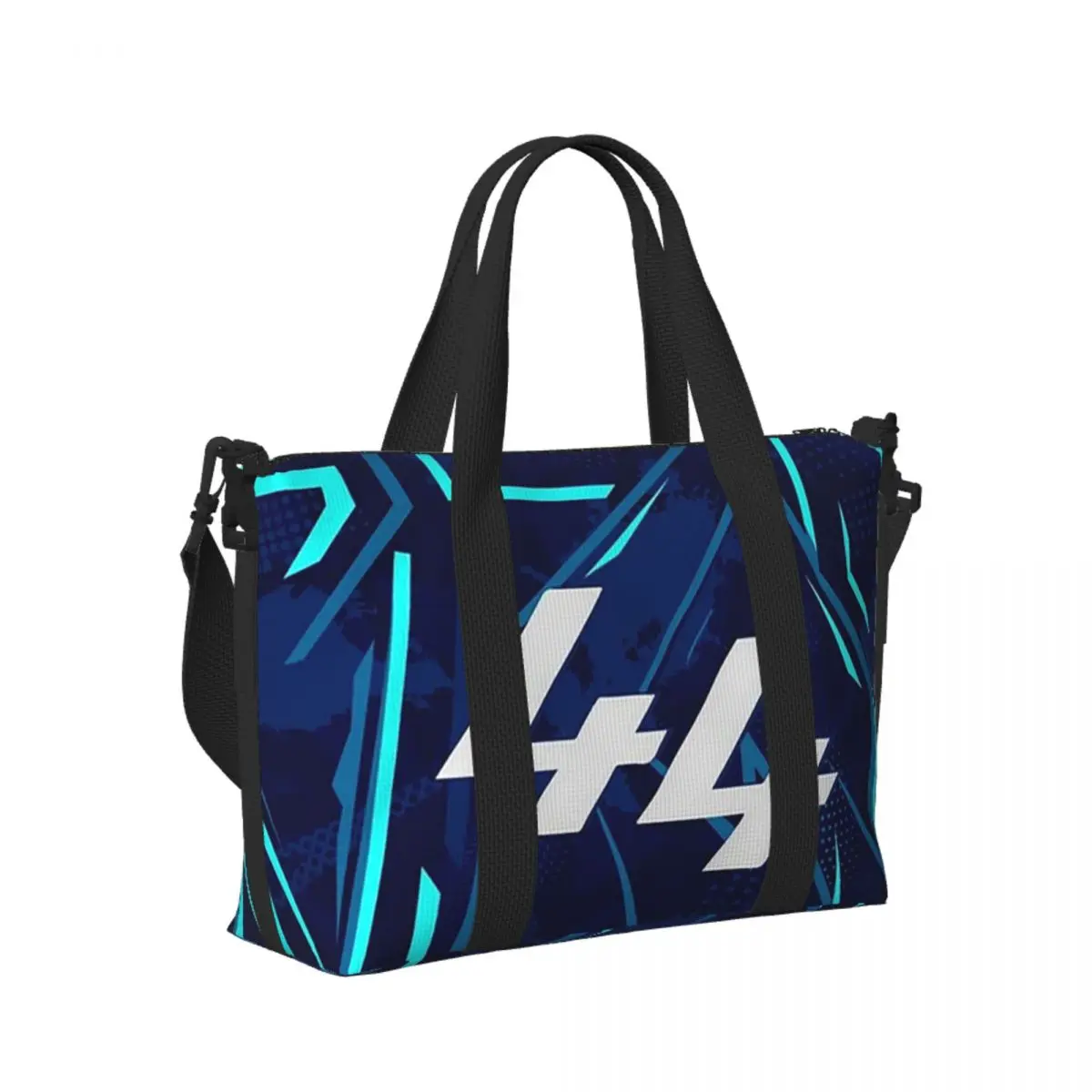 Custom Lewis Hamilton 44 - F1 2024 Beach Travel Bag Large Capacity Tote Bags for Gym Yoga Women Shopping Duffle Shoulder Bag