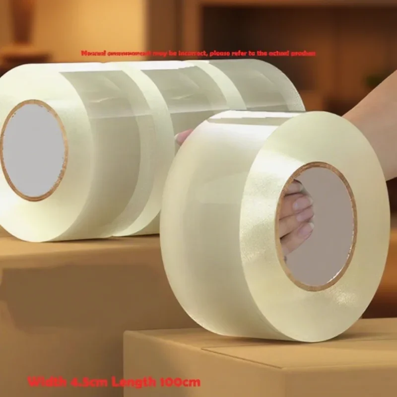 

Low-noise silent transparent packing tape strong adhesion transparent tape BOPP logistics packaging sealing glue office
