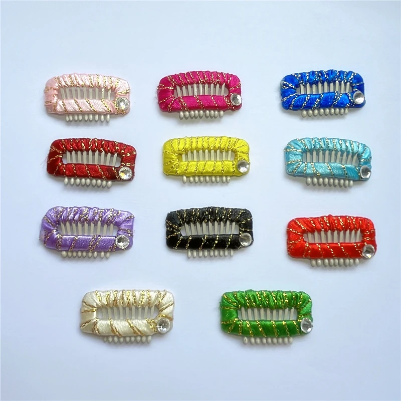 Cute Colorful Diamond Pet Grooming Hairpins 11 Colors Handmade Hair Clip Dog Accessories for Small Dogs Cat Pet Items