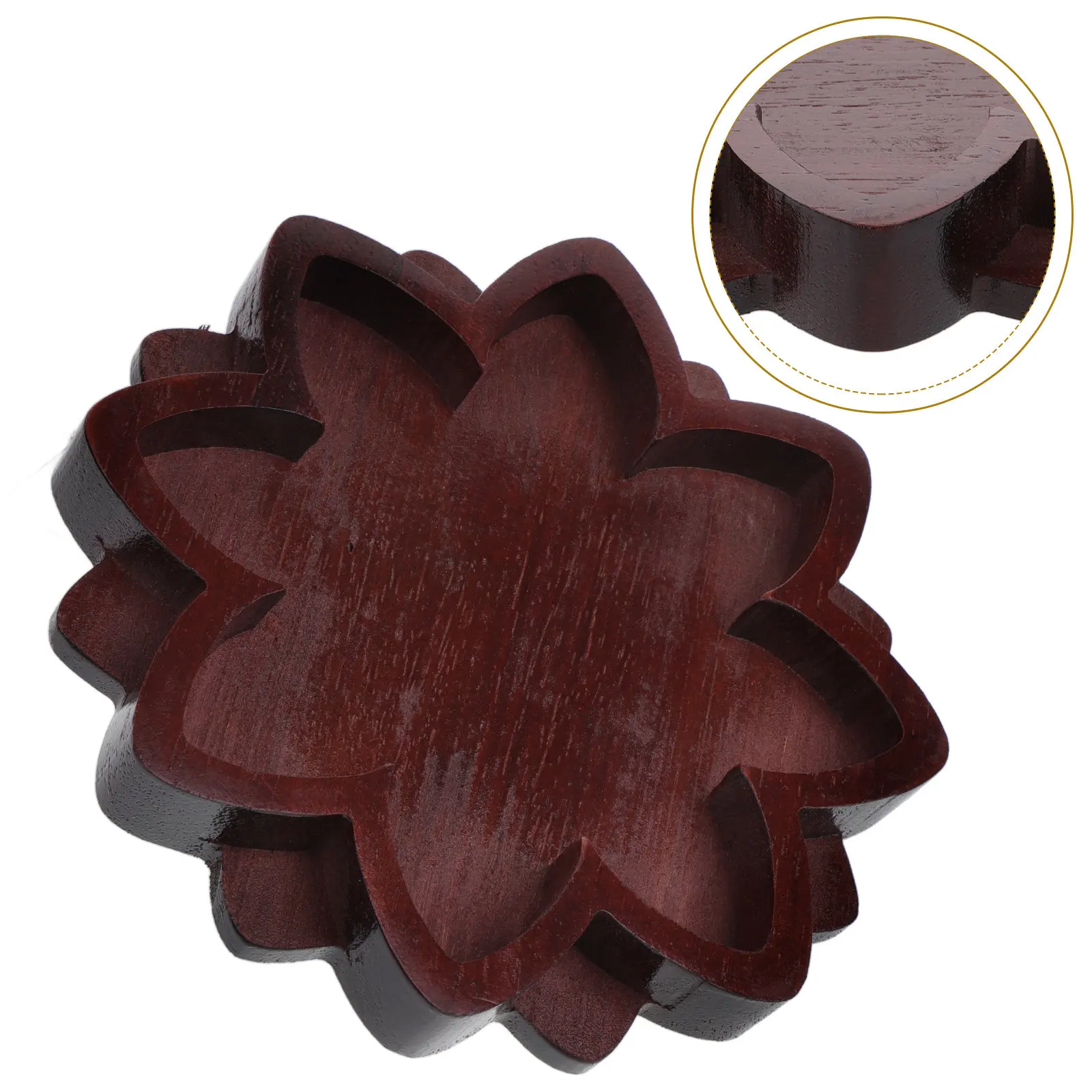 

Деревянный поднос Lotus: прочный, износостойкий, декоративный, многофункциональный, для хранения украшений, держатель для кристаллов, для дома и стола