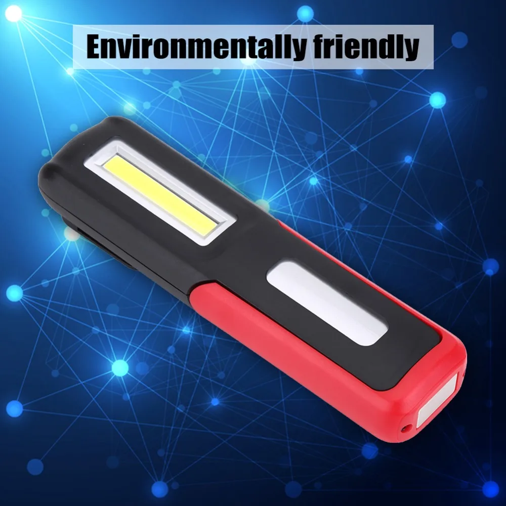 Two Lighting Modes COB Working Lamp Rechargeable Waterproof Magnetic Flashlight Magnet Hook Portable Work Light Outdoor Lighting