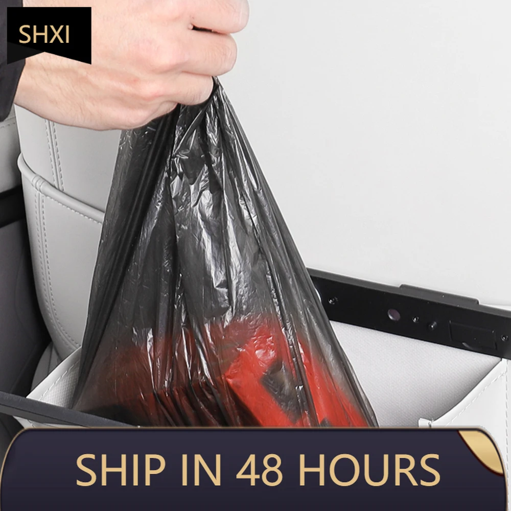 Good Quality New For Zeekr 7X 007GT Magnetic Car Garbage Bag Interior Modification Supplies Rear Seat Special Storage Bag Hook I