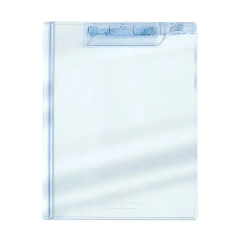 Portable Ice Writing Clipboard Durable Transparent Paper Organizer Stationary Arcylic File Folder Business